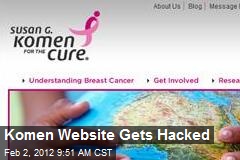 Komen Website Gets Hacked