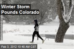 Winter Storm Pounds Colorado