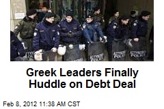 Greek Leaders Finally Huddle on Debt Deal