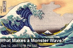 What Makes a Monster Wave?