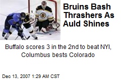 Bruins Bash Thrashers As Auld Shines