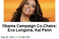 Obama Campaign Co-Chairs: Eva Longoria, Kal Penn