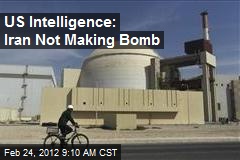 US Intelligence: Iran Not Making Bomb