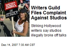 Writers Guild Files Complaint Against Studios