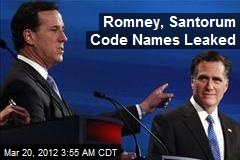 Romney, Santorum Code Names Leaked