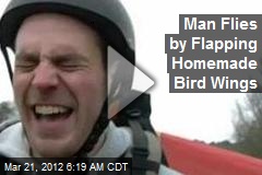 Engineer Flies by Flapping Custom-Made &#39;Bird Wings&#39;