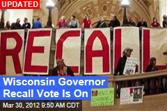 Wisconsin Governor Recall Vote Is On