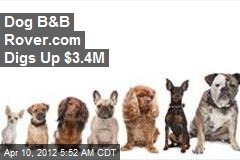 Dog B&amp;B Rover.com Digs Up $3.4M
