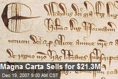 Magna Carta Sells for $21.3M