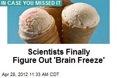 Scientists Finally Figure Out &#39;Brain Freeze&#39;