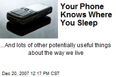 Your Phone Knows Where You Sleep