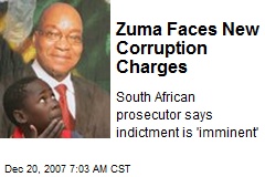 Zuma Faces New Corruption Charges