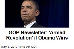 GOP Newsletter: &#39;Armed Revolution&#39; if Obama Wins