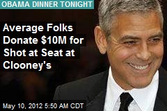 Clooney Obama Event to Raise Record-Buster $15M