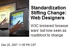 Standardization Stifling Change: Web Designers