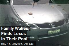 Family Wakes, Finds Lexus in Their Pool