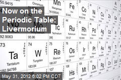 Now on the Periodic Table: Livermorium