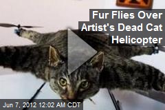 Fur Flies Over Artist&#39;s Dead Cat Helicopter