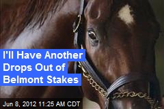 I&#39;ll Have Another Drops Out of Belmont Stakes