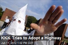 KKK Tries to Adopt a Highway
