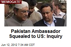 Pakistan Ambassador Squealed to US: Inquiry