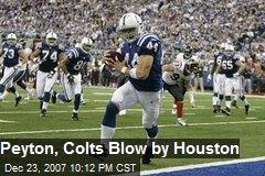 Peyton, Colts Blow by Houston