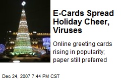E-Cards Spread Holiday Cheer, Viruses