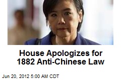 House Apologizes for 1882 Anti-Chinese Law