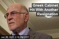Greek Cabinet Hit With Another Resignation