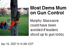 Most Dems Mum on Gun Control