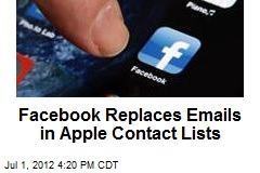Facebook Replaces Emails in Contact Lists
