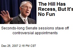 The Hill Has Recess, But It's No Fun