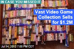 Vast Video Game Collection Sells for $1.2M