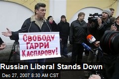 Russian Liberal Stands Down