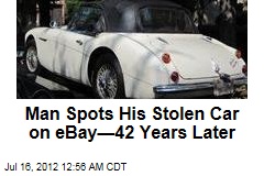 Man Spots His Stolen Car on eBay&mdash;42 Years Later