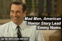 Mad Men , American Horror Story Lead Emmy Noms