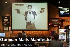 Gunman Mails Manifesto