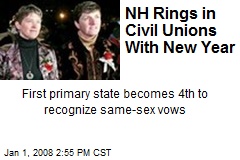 NH Rings in Civil Unions With New Year