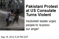 Pakistani Protest at US Consulate Turns Violent
