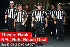 NFL, Refs Reach Deal