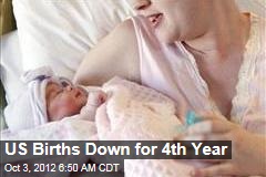 US Births Down for 4th Year