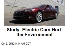 Study: Electric Cars Hurt the Environment