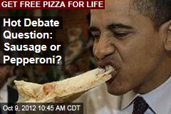 Hot Debate Question: Sausage or Pepperoni?