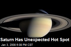 Saturn Has Unexpected Hot Spot