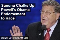 Sununu Chalks Up Powell&#39;s Obama Endorsement to Race