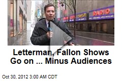 Letterman, Fallon Shows Go On ... Minus Audiences