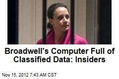 Broadwell&#39;s Computer Full of Classified Data: Insiders