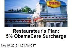 Restauranteur&#39;s Plan: 5% ObamaCare Surcharge