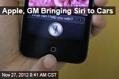 Apple, GM Bringing Siri to Cars