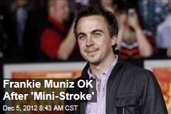 Frankie Muniz OK After &#39;Mini-Stroke&#39;
